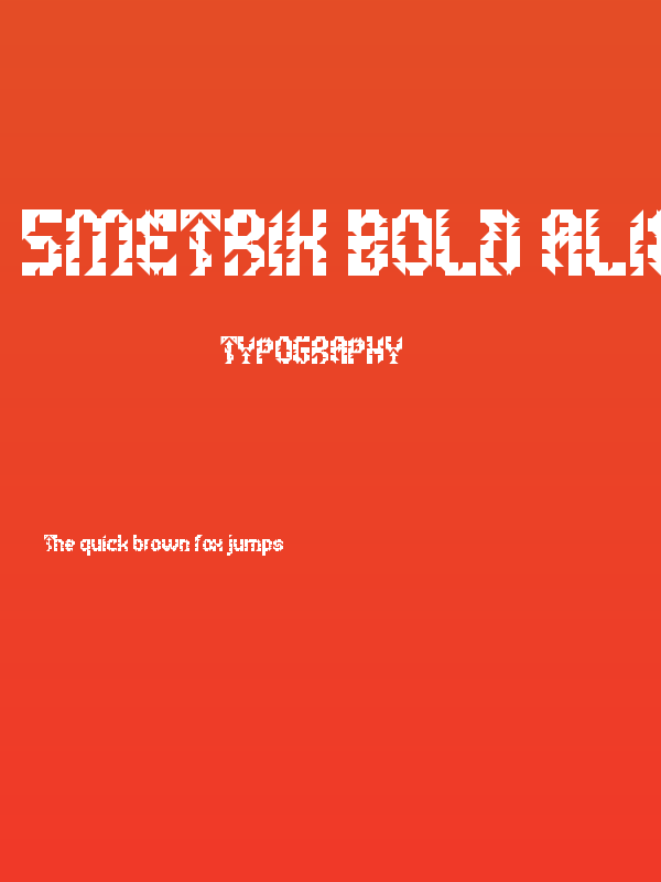 5Metrik Bold Alien Regular Poster