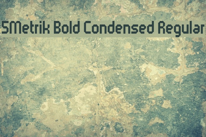 5Metrik Bold Condensed Regular Font examples