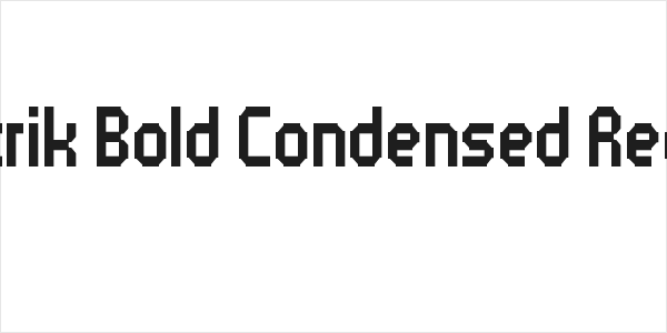 5Metrik Bold Condensed Regular Logo