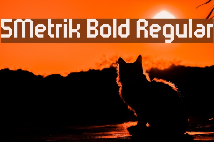 5Metrik Bold Regular फ़ॉन्ट examples