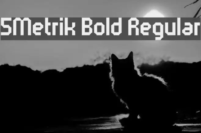 5Metrik Bold Regular Font examples