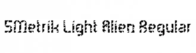 5Metrik Light Alien Regular  Descarca Fonturi Gratis