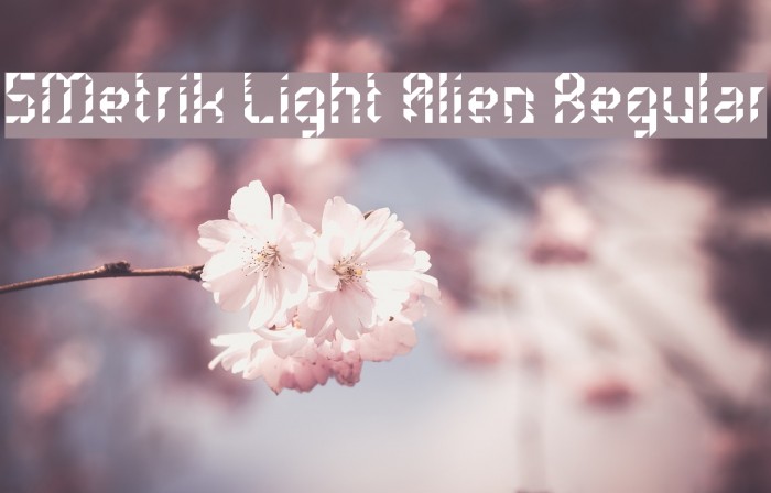5Metrik Light Alien Regular Font examples