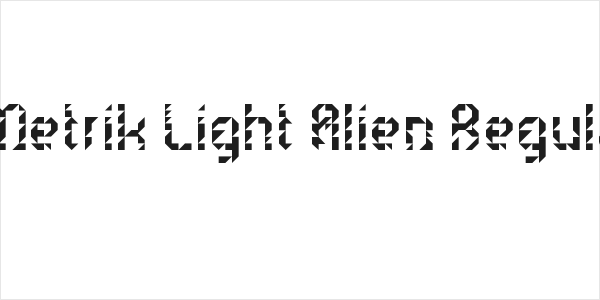 5Metrik Light Alien Regular Logo