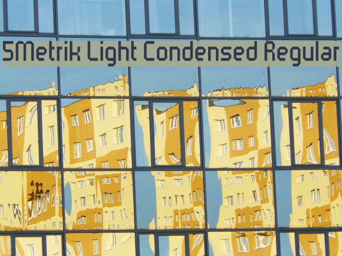5Metrik Light Condensed Regular Font examples