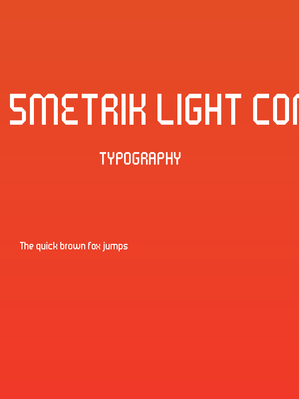 5Metrik Light Condensed Regular Poster