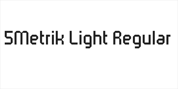 5Metrik Light Regular Logo