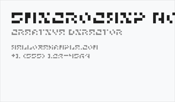 5Microchip Nowhere Regular Business Card