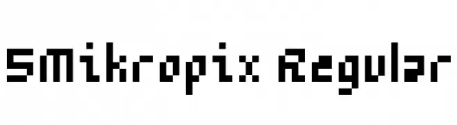 5Mikropix Regular  Descarca Fonturi Gratis