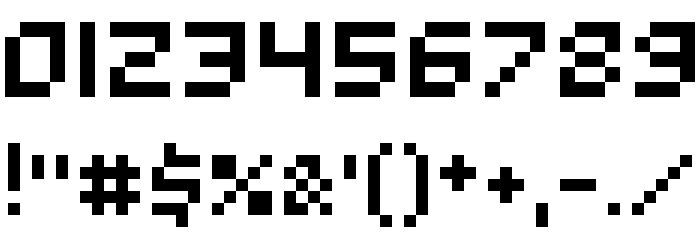 5Mikropix Regular Font OTHER CHARS