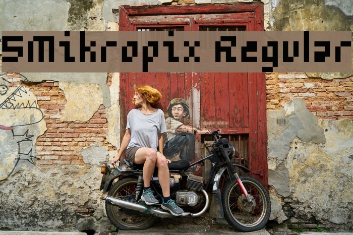 5Mikropix Regular Font examples