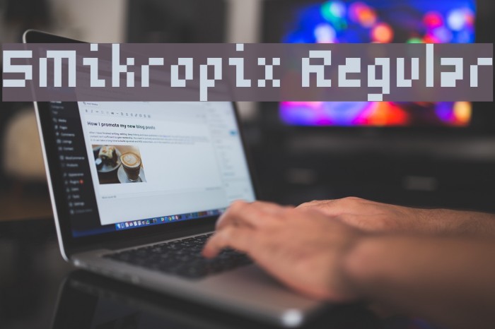 5Mikropix Regular Font examples