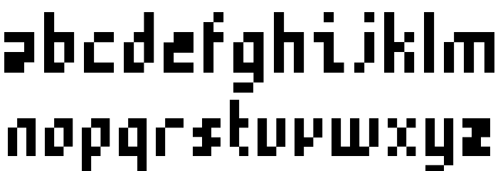 5Mikropix Regular Font LOWERCASE