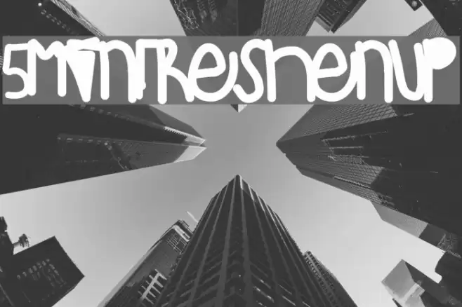 5MinFreshenUp Font examples