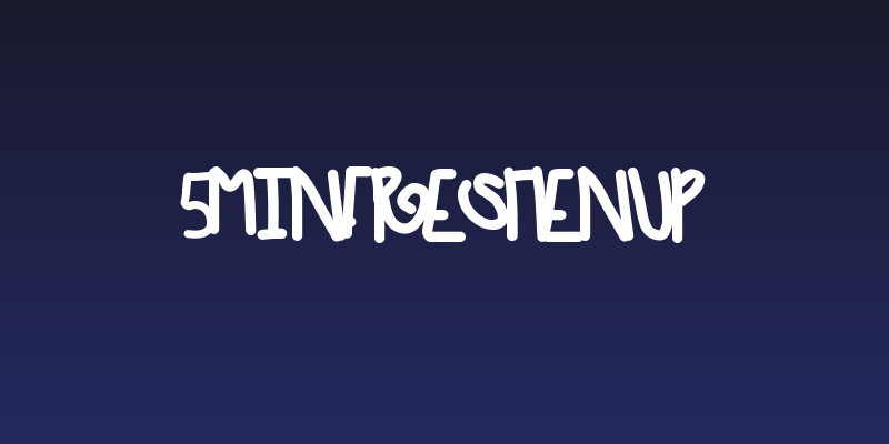 5MinFreshenUp Social Header