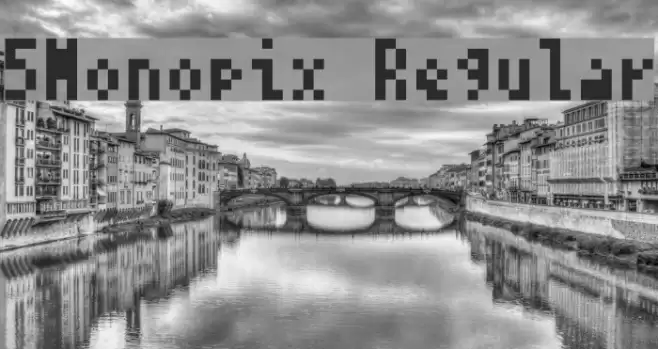 5Monopix Regular Font examples