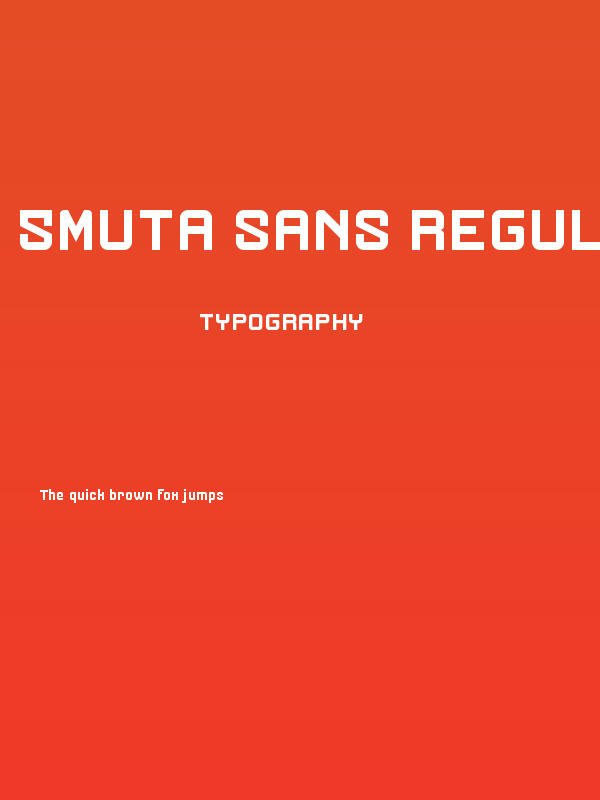 5Muta Sans Regular Poster