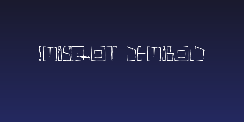 !MISQOT DemiBold Social Header