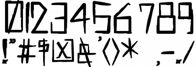 !MISQOT Heavy Font Alte caractere