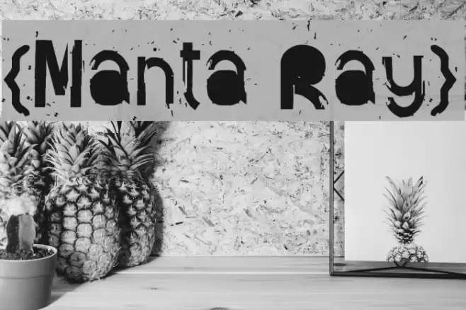 {Manta Ray} Font examples