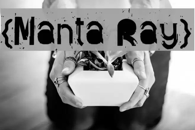 {Manta Ray} Font examples