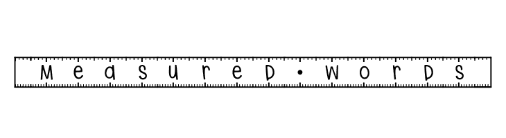 [Measured*Words]  les polices de caractères gratuit tlcharger