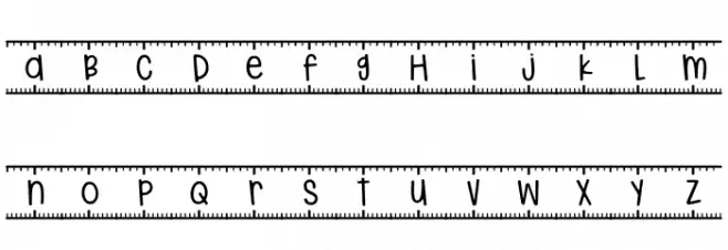 [Measured*Words] フォント 小文字