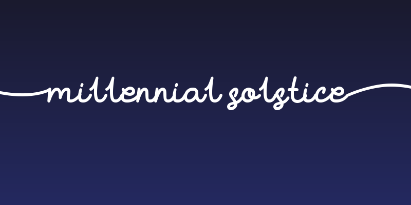 (Millennial Solstice) Social Header