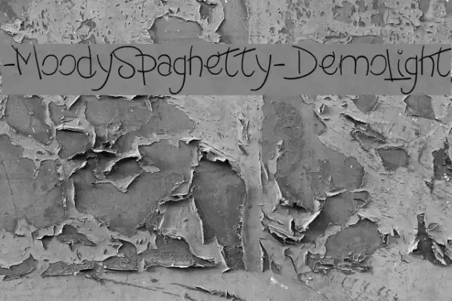 -MoodySpaghetty-DemoLight Fonte examples