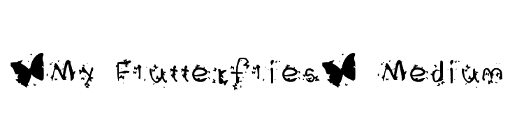 *My Flutterflies* Medium Font