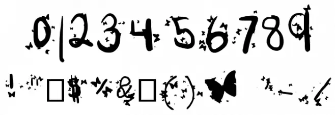 *My Flutterflies* Medium Polices AUTRES CHARS