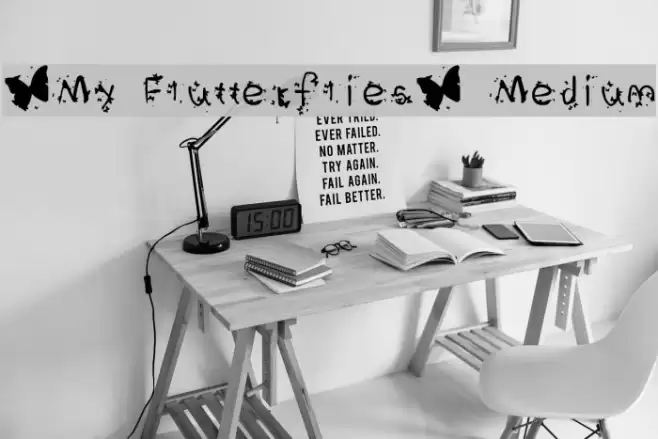 *My Flutterflies* Medium Polices examples