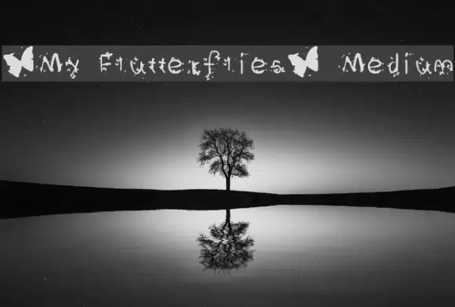 *My Flutterflies* Medium Polices examples