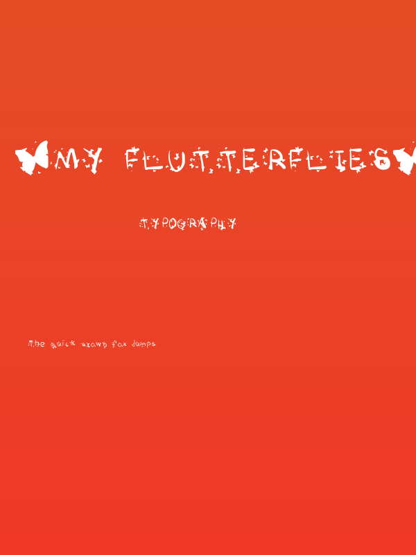 *My Flutterflies* Medium Poster