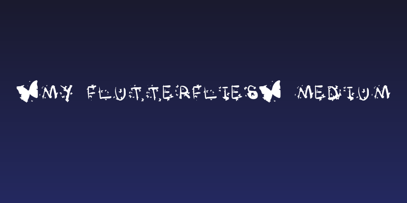 *My Flutterflies* Medium Social Header