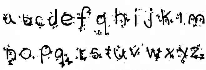 *My Flutterflies* Medium Schriftart Kleinbuchstaben