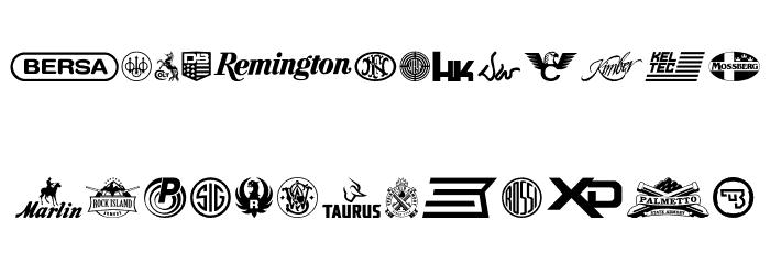 2nd Amendment Brands Font LOWERCASE
