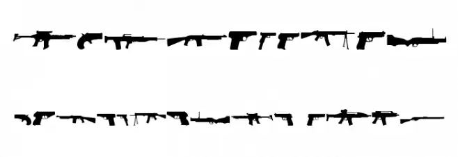 2nd Amendment Schriftart Anderer Schreiben