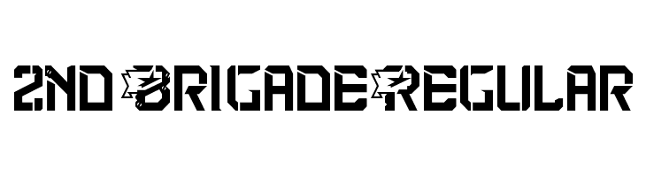 2nd Brigade Regular  フリーフォントのダウンロード