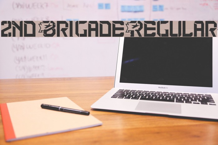 2nd Brigade Regular Font examples
