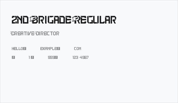 2nd Brigade Regular Business Card