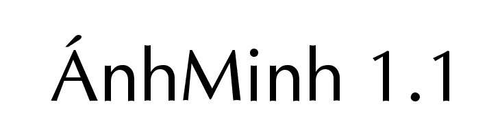 ÁnhMinh 1.1  font caratteri gratis