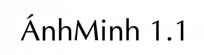 ÁnhMinh 1.1  Скачать бесплатные шрифты