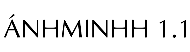 ÁnhMinhH 1.1 Font