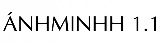ÁnhMinhH 1.1  Скачать бесплатные шрифты