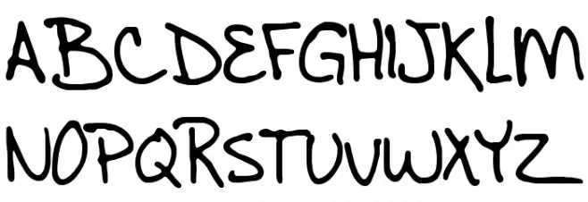 Ænigma Scrawl 3 BRK Шрифта ВЕРХНИЙ