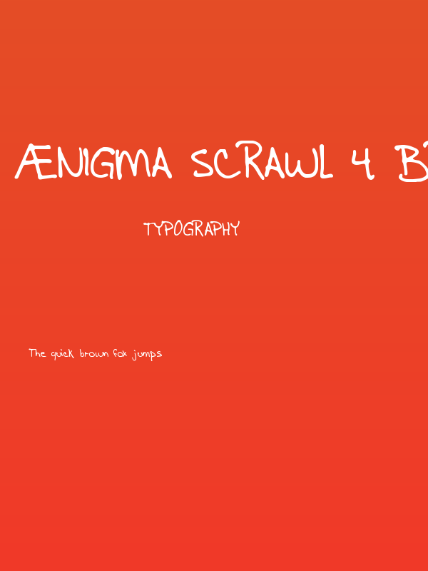 Ænigma Scrawl 4 BRK Poster