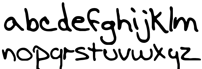 Ænigma Scrawl 4 BRK Font LOWERCASE