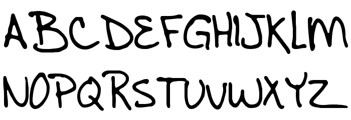 Ænigma Scrawl [BRK] フォント 大文字
