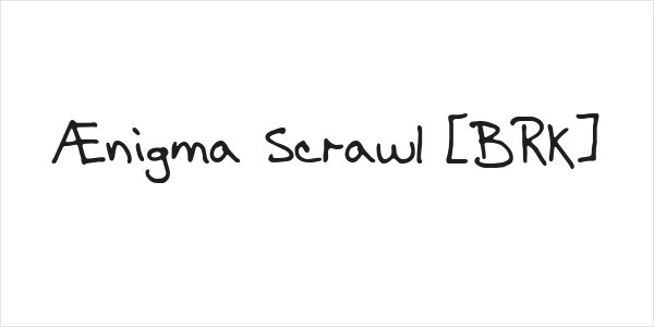 Ænigma Scrawl [BRK] Logo